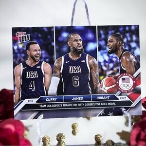 2024-23 USA Men’s Basketball - Lebron James, Steph Curry, and Kevin Durant Card